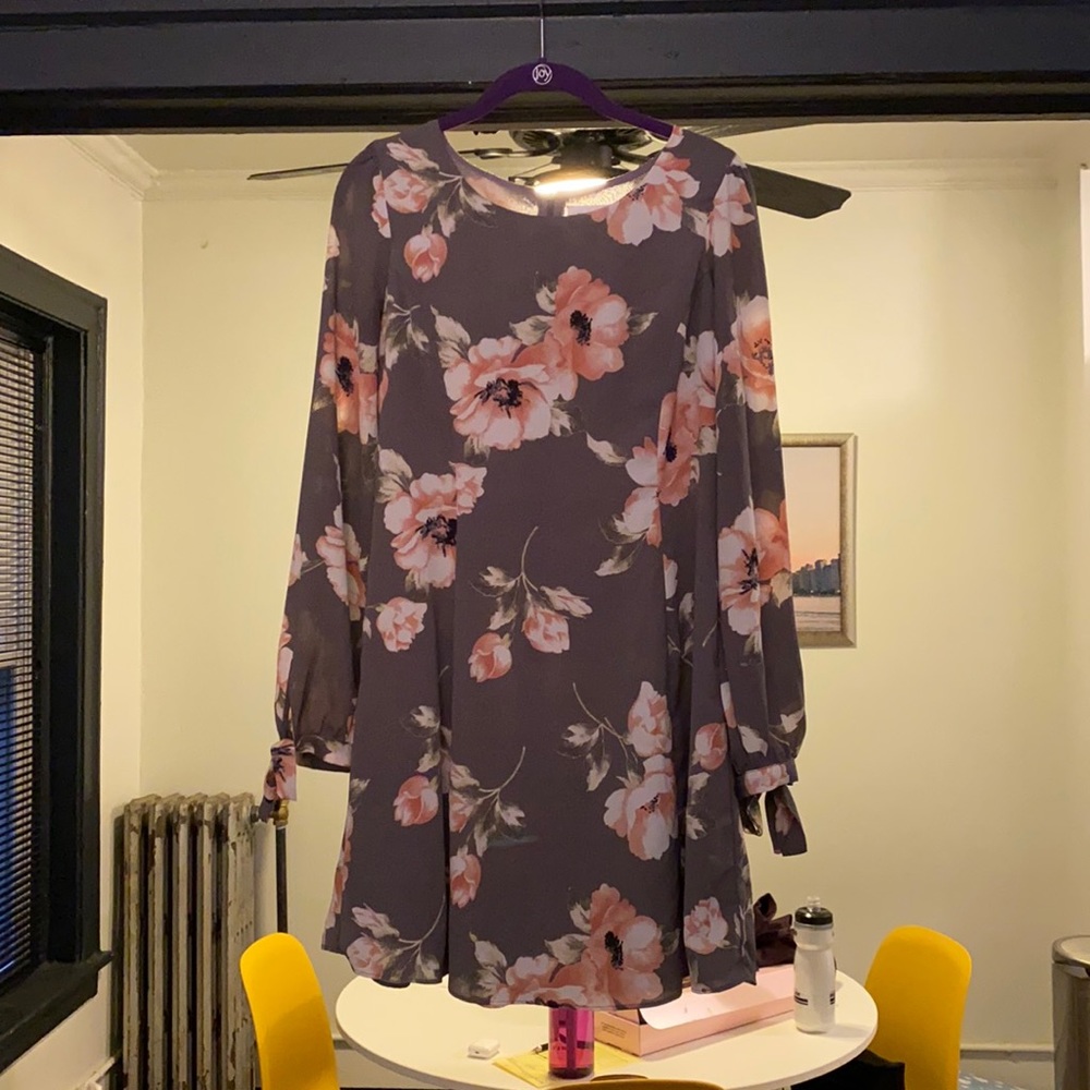 Floral long sleeve dress